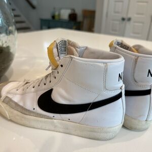 Nike Blazer White and Black Athletic Shoes